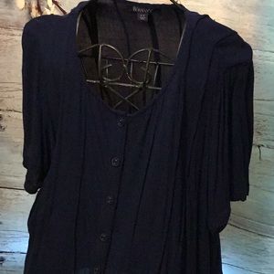 “FINAL PRICE” Navy 100% Rayon Tunic never worn
